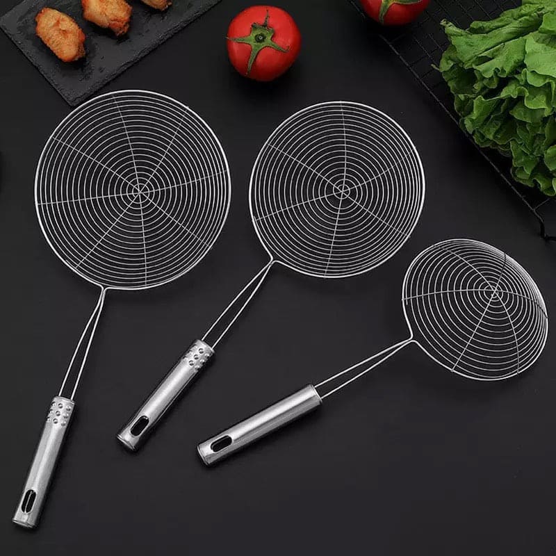 Home Kitchen Strainer, Stainless Steel Oval Skimmer, Oil Pot Food Filter, Round Stainless Steel Frying Food Colander With Long Handle, Dumplings Chaffy Dish Strainer, Kitchen Noodle Scoop Fried Strainer, Wire Fine Mesh Oil Strainer Home Kitchen Strainer, Stainless Steel Oval Skimmer, Oil Pot Food Filter, Round Stainless Steel Frying Food Colander With Long Handle, Dumplings Chaffy Dish Strainer, Kitchen Noodle Scoop Fried Strainer, Wire Fine Mesh Oil Strainer
